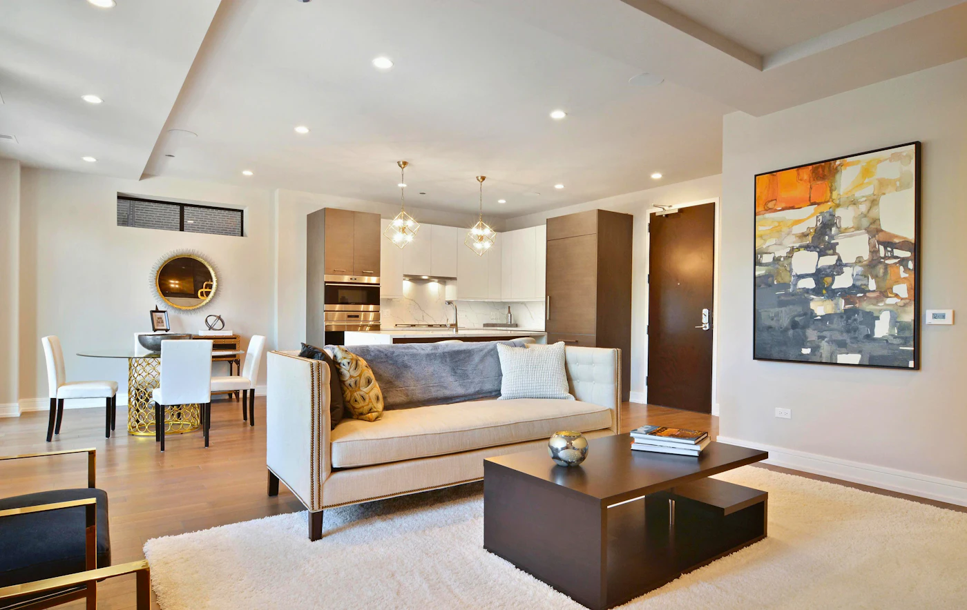 Living and dining area